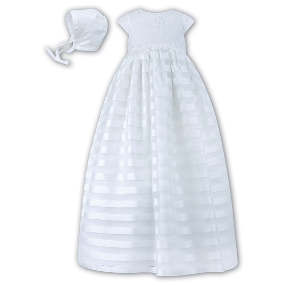 Sarah Louise Christening Gown & Bonnet – 1040